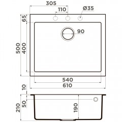 Мойка кухонная Omoikiri Bosen 61-SA