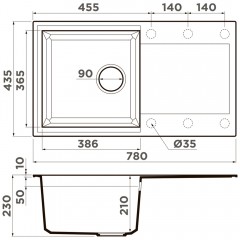 Мойка кухонная Omoikiri Sakaime 78-SA