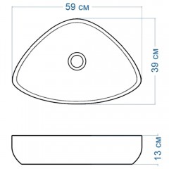 Раковина накладная Teymi Ellie 60 T50802