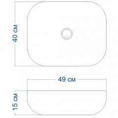 Раковина накладная Teymi Solli 50 T50204