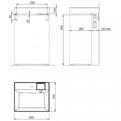 Раковина Teymi Kati 60x50 (Cometa) T50702