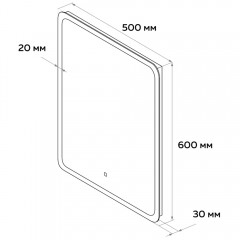 Зеркало Teymi Ritta 50x60 T20246