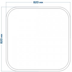 Зеркало Teymi Solli 80x80 T20206