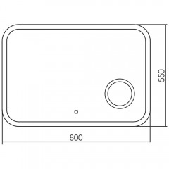 Зеркало Teymi Solli 80x55 T20213S