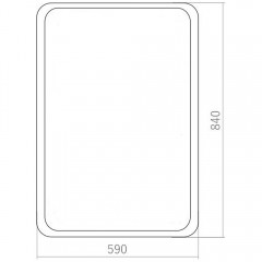 Зеркало Teymi Solli 60x80 T20219