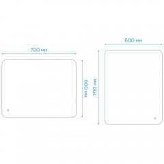 Зеркало Teymi Solli 60x70 T20253