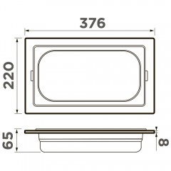 Контейнер Omoikiri DC-03-1-GB