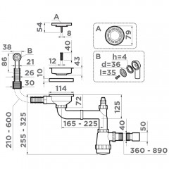 Слив-перелив для мойки Omoikiri WK-1-R-G