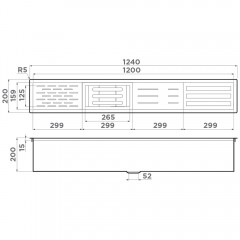 Сушка для посуды встраиваемая Omoikiri DRY-01-LG