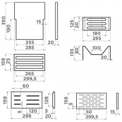 Сушка для посуды встраиваемая Omoikiri DRY-01-LG