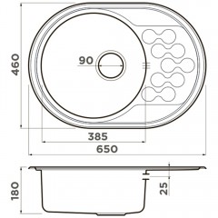 Мойка кухонная Omoikiri Kasumigaura 65-IN