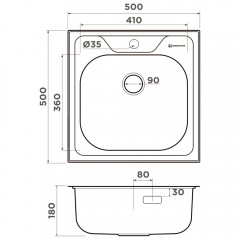 Мойка кухонная Omoikiri Saru 50-IN