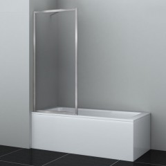 Шторка на ванну WasserKRAFT Abens 20W01-80 Brushed nickel Fixed