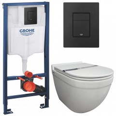 Инсталляция Grohe Rapid SL 38811KF0 + унитаз Bloomix Matrix 2.0 T12601R/UF1 безободковый с сиденьем