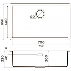 Мойка кухонная Omoikiri Yamakawa 75T-Integra-CH