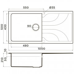 Мойка кухонная Omoikiri Yasugata 100-SA