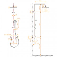 Душевая система RGW SP-31G