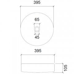 Раковина накладная стеклянная Abber Glas AK2301DB