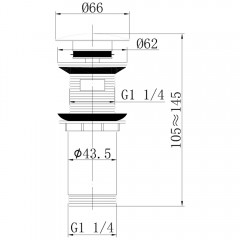 Донный клапан Abber AF0010B