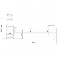 Сифон для раковины Abber AF0030