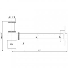 Сифон для раковины Abber AF0032NG