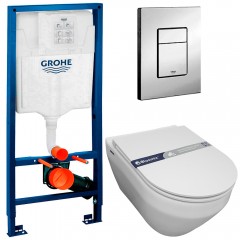 Инсталляция Grohe Rapid SL 38772001 + унитаз Bloomix Modern 2.0 T120208R/UF1 безободковый с сиденьем