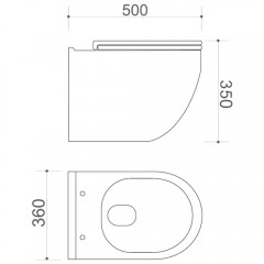 Инсталляция TECE TECEbase 2.0 9400401-9240407 + унитаз Bloomix Modern 2.0 T120208R/UF1 безободковый с сиденьем