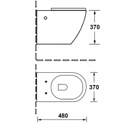 Инсталляция Grohe 38811KF0 + унитаз Bloomix Black Diamond MD1055T/UF01 безободковый торнадо с сиденьем