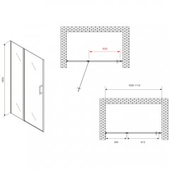 Душевая дверь Abber Sonnenstrand AG04110MS