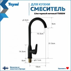 Смеситель для кухни Teymi Lina T10224