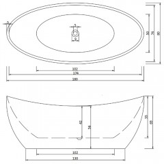 Ванна акриловая Cerutti Nemi 180 CT10201