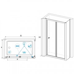 Душевое ограждение RGW Classic CL-41-1 90x80 040941198-011