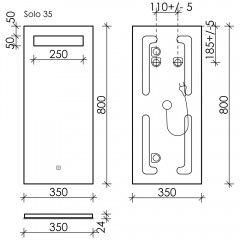 Зеркало Sancos Solo SL35