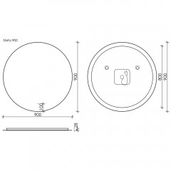 Зеркало Sancos Sfera SF900