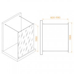 Душевое ограждение RGW Walk In WA-016Gb 140 35101614-16