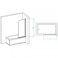 Шторка на ванну RGW Screens SC-009B 60 351100906-14
