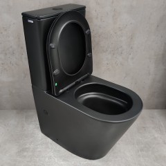 Унитаз Bloomix Black Whirpool 3.0 AD3099MBT/UF1 безободковый торнадо