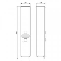 Пенал ASB-Mebel Санта 35