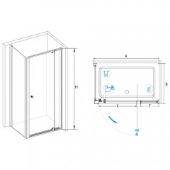 Душевое ограждение RGW Passage PA-44-1 70x90 410844179-011