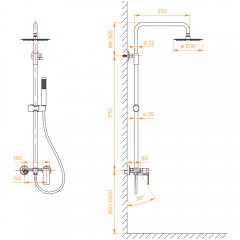 Душевая система RGW SP-27Gr