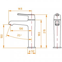 Смеситель для раковины RGW SP-301B