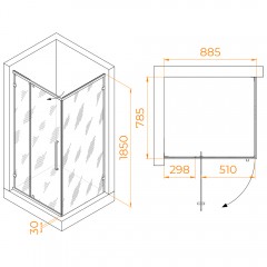 Душевое ограждение RGW Classic CL-46B 90x80 72094698-14