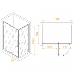 Душевое ограждение RGW Classic CL-46B 120x80 72094628-14