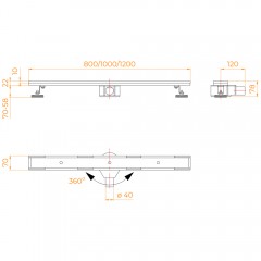 Трап душевой RGW SDR-08 800 21210880-011