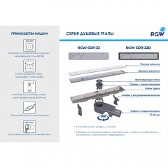 Трап душевой RGW SDR-22 400 47212240-01