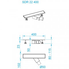 Трап душевой RGW SDR-22 400 47212240-01