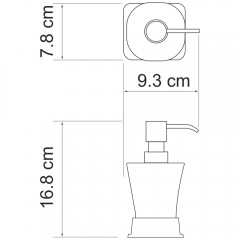 Дозатор жидкого мыла WasserKRAFT Amper K-5499WHITE