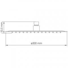 Верхний душ WasserKRAFT Asphe A332