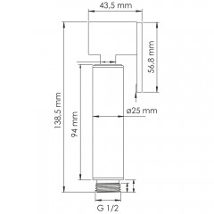 Гигиенический душ WasserKRAFT Asphe A335