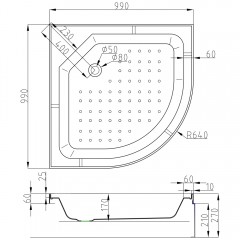 Душевая кабина AvaCan L510NLED